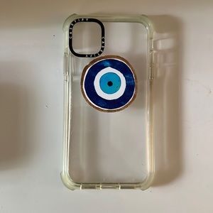 iPhone 11 clear greek evil eye Casetify case